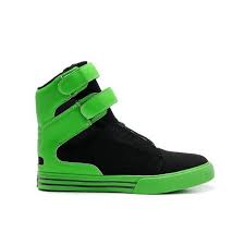 Black And Lime Green Sneakers From The Collection Closet On Clozette Black Suede Shoes Supra Shoes Justin Bieber Shoes