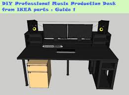 Guide Diy Music Production Desk From Ikea Parts Build 1 Music Desk Home Studio Music Studio Diy
