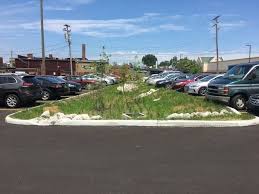 Kamm's Corners is now home to one of Cleveland's greenest parking lots