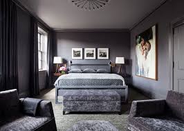 Find the perfect monochromatic room stock photo. Monochromatic Bedroom Stylish Design And Comfortable Bedroom Grey Bedroom Design Dark Home Decor Eclectic Bedroom