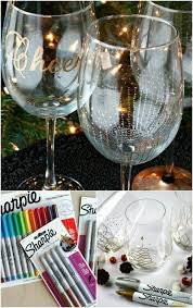 Weinglas Ohne Stiel Farbstifte Marker Weihnachtsbaum Stern Diy In 2020 Diy Wine Glass Christmas Wine Glasses Wine Glass Crafts Diy