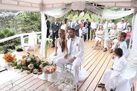 A nice, romantic spot for a ceremony, a beautiful wedding dress, and other attributes that spice up the event. Pamplin Media Group Colombian Wedding Delights Local Visitors