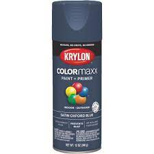 Krylon Colormaxx 12 Oz Satin Spray Paint Oxford Blue Morganfield Home Center