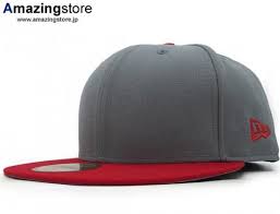 Blank Red Grey Grey Red 59fifty Fitted Baseball Cap By New Era Fitted Baseball Caps Baseball Cap New Era