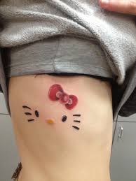 Hello kitty is cute cartoon characters which many people in the world likes it. Pin By Deluca Robijn On Tattoo Ideas Hello Kitty Tattoos Tattoos For Guys Cat Face Tattoos