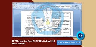 Check spelling or type a new query. Rpp Matematika Kelas 6 Sd Mi Kurikulum 2013 Revisi 2019 2020 Dokumen Berkas Edukasi