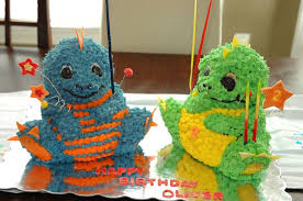 Making a dinosaur cake is simple with this shaped pan. Baby Dinos Cakecentral Com
