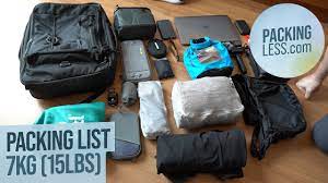 Nothing behind me, everything ahead of me, as is ever so on the road. August 2019 Travelling Light 7kg 15lbs Backpack Tour Packing List With Laptop Camera And Gopro Youtube