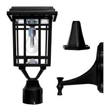 Solar Post Lighting Outdoor Lighting The Home Depot