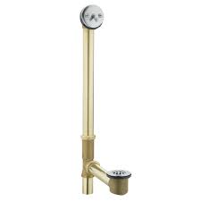 When the lever is up, the stopper is held in place, keeping your tub filled with water. Moen 90410 Bathtub Drain With Trip Lever Assembly Chrome Home Improvement Patterer Plumbing Fixtures