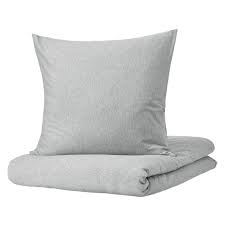Spjutvial Bettwascheset 3 Teilig Hellgrau Meliert 240x220 80x80 Cm Ikea Deutschland Housse De Couette Couette Housses