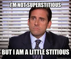 Stitious Michael Scott The Office Office Jokes Office Humor