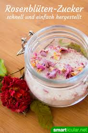 Rosenblutenzucker Selber Machen Als Lieblich Aromatisches Geschenk Rezepte Lebensmittel Essen Essen Und Trinken