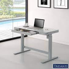 X 19 in.) work surface; Twin Star Power Adustable Tech Desk Costco Uk Adjustable Height Desk Adjustable Desk Adjustable Standing Desk