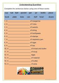 Quantities Collective Nouns Book Plates Nouns