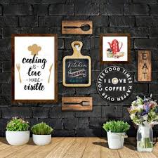 Wall art for dining room and kitchen. The House Of Memories Kitchen Wall Decor Kitchen Quote Wall Art Funny Utensil Wall Decor Dining Room Decor Set Of 7 Price In India Buy The House Of Memories Kitchen Wall
