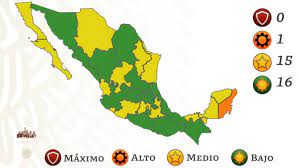 Además, dio a conocer que nueve estados estarán en semáforo amarillo, cuatro en naranja y ninguno en rojo. La Mitad De Mexico Alcanza El Semaforo Verde Por Covid Ya Son 16 Estados En Riesgo Minimo De Contagio Y Solo Uno En Color Naranja