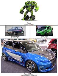 Transformers Autobots Skids Original Form Honda City Turbo Movie Form Chevrolet Beat Upgraded Form Zuk Transformers Autobots Transformers Characters