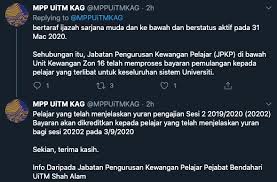 Selanjutnya pilih menu bpjs 6. Uitm Pulangkan Rm55 Cashback Pembayaran Yuran Pelajar Ucap Terima Kasih