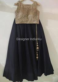 Black And Gold Lehenga Skirt Lehenga Skirt Black Gold Heavy Embroidery Top Blouse Ready To Wear Silk Fabric Custom Stitched Made Lehenga Skirt Party Wear Dresses Raw Silk Fabric