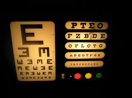 Vintage Optical Eye Chart Light Box Vintage Eye Chart