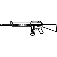 It is chambered for a standard nato 5.56x45 mm ammunition. M16a4 Icons Download Free Vector Icons Noun Project