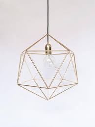 Geometric Brass Lamp Unique Pendant Lamp Minimalist Lamp Gold Etsy Gold Pendant Lamp Gold Pendant Lighting Pendant Lamp