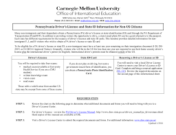 Pennsylvania Driver S License And State Id Information For Non