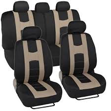 Sporty Racing Style Black And Beige Seat Covers Walmart Com Beige Seat Covers Grey Seat Covers Seat Covers