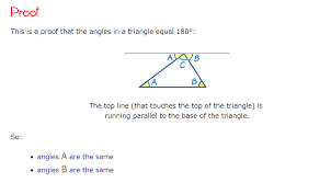 This Proves How The Sum Of The Interiror Angles Of A Triangle Always Equal To 180 Degrees Triangle Angles Equality Quadrilaterals