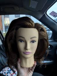 My hairdressing practice head needs a name. Drop your suggestion in the  comment below and I'll pick my favourite! 💇🏼‍♀️