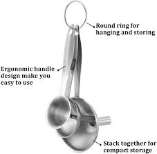 Our selection of kitchen funnels come in stainless steel or plastic, and some designs come with a strainer for less smooth products. Amazon Com 10 Pieces Stainless Steel Funnels Set 6 Pieces Kitchen Funnels Canning Funnel Fine Mesh Stainless Steel Strainer Colander Sieve With 4 Pieces Stainless Steel Cleaning Brushes Kitchen Dining