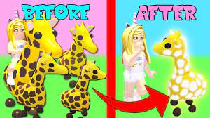 The giraffe is a limited legendary pet, which was added to adopt me! Turning My Legendary Giraffes Into Neon Giraffes In Adopt Me Roblox Youtube