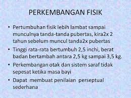 Tingginya pun hanya bertambah 8 cm per tahun. Masa Anak Anak Awal 2 6 Tahun Ppt Download