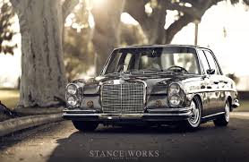 Stance Works Bagged Mercedes Benz W108 Old Mercedes Mercedes Benz Cars Mercedes Car