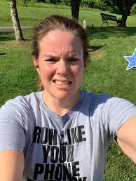 Simpson water station at community 5k race event