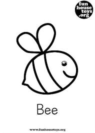 Simple coloring pages for toddlers printable. Fun House Toys Easy Coloring Bee Printable Easy Coloring Pages Coloring Pages