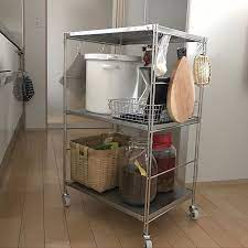 キッチン ざる 猫の餌入れ セラーメイト 竹かご などのインテリア実例 2017 04 09 13 34 14 roomclip ルームクリップ キッチンワゴン キッチン 無印良品 キッチン