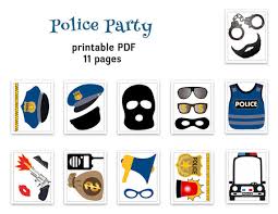 Downloadable Free Printable Photo Booth Props Birthday Pdf Police Photo Booth Props Cops And Robbers Party Photo Booth Etsy Police Birthday Police Birthday Party Photo Booth Props