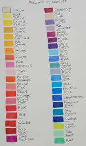 20 Timeless Derwent Coloursoft Pencils Colour Chart