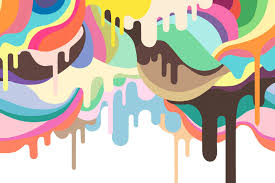 How to paint over wallpaper painting over wallpaper is a great way to get rid of your old pattern and create a new look without having to strip the walls. Dripping Ice Cream R14521 Rebel Walls