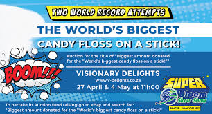 The Worlds Biggest Candy Floss On A Stick Bloemskou