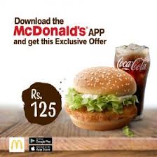 Download the new mcdonalds's app from google play or itunes for free. Download Mcdonald S App And Get 1 Mcchicken And A Regular Drink At Rs 125 Whatsonsale