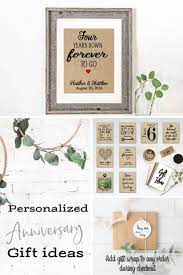 4 Years Down Forever To Go 4th Fourth Wedding Anniversary Etsy Anniversary Gifts Anniversary Gifts For Wife Wedding Gifts For Couples