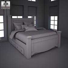 Ashley Shay Queen Poster Bed With Storage Bedroom Set Bed Storage Poster Bed