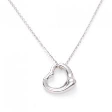 Elsa peretti chain is 17 inches in length and weighs 19.40 dwt (approx. Tiffany Sterling Silver Elsa Peretti Open Heart Pendant Necklace 49011 Fashionphile