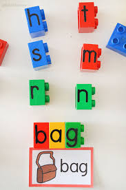 Everything is better with lego! Build Words With Letter Lego Blocks And Cvc Word Cards Picklebums