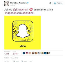 Christina Aguilera S Snapchat Name Snapchat Celebrity Snapchats Christina Aguilera