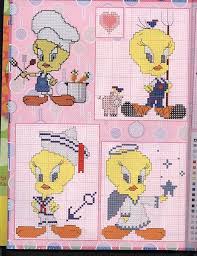 Tweety Bird Cross Stitch Pattern Tweety Bird Kanavice Cizimler Cizgi Film