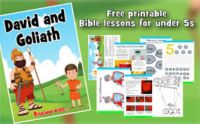 David bible crafts and bible games for children including david and goliath, david and jonathan, dvaid helps king saul puppet, david hides from king saul, and you are a sun and shield coloring sheet. David And Goliath Preschool Bible Lesson Trueway Kids